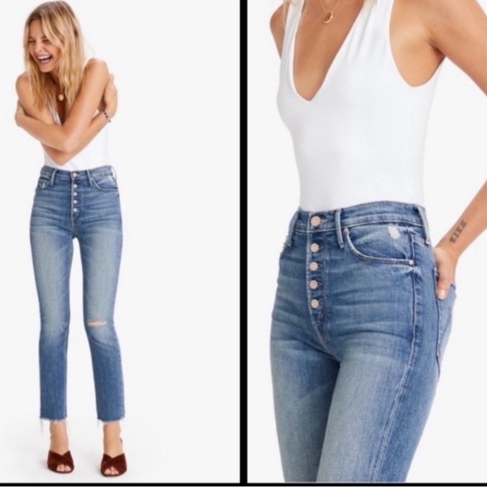 MOTHER The Pixie Dazzler Ankle Fray